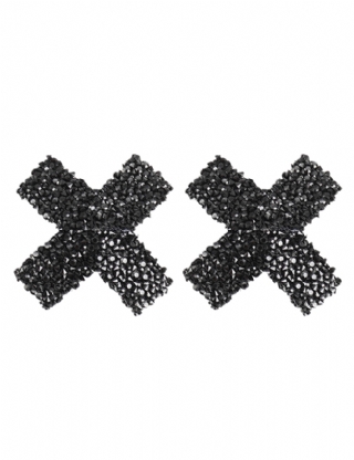 Sexy Black X Shape Nipple Covers