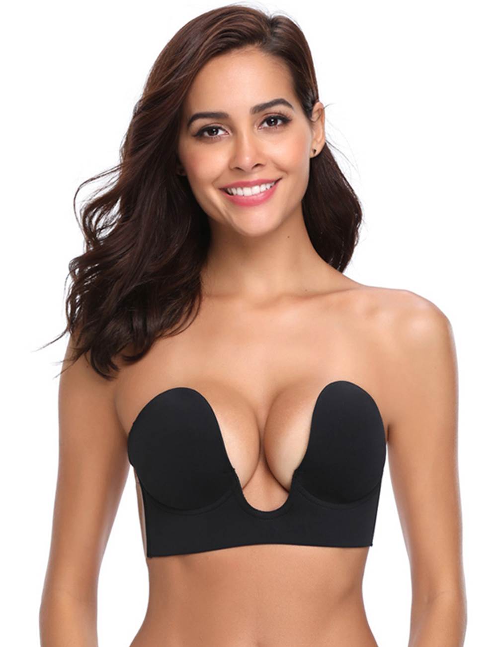 Black Strapless Self Adhesive invisible Liftup Tape Bra Ohyeah