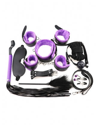 Purple Leather Bondage Adult Sexy Toys Sm Sexy Product