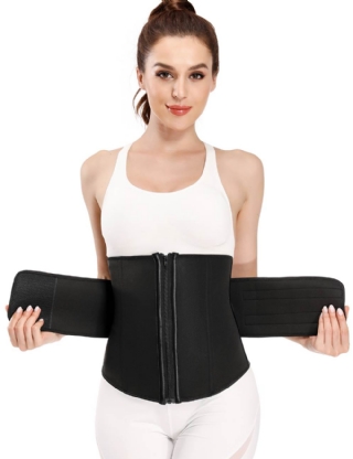 Zippered Belt 9 Steel Bones Neoprene Fitness Waist Trainer