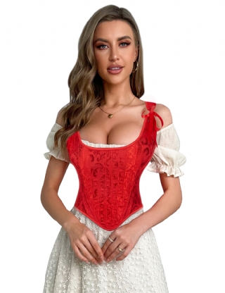 Red 23 Pieces Plastic Bones sexy corset