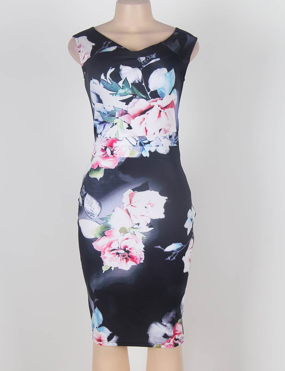 Fashion print dress lady selling cheap wholesale online