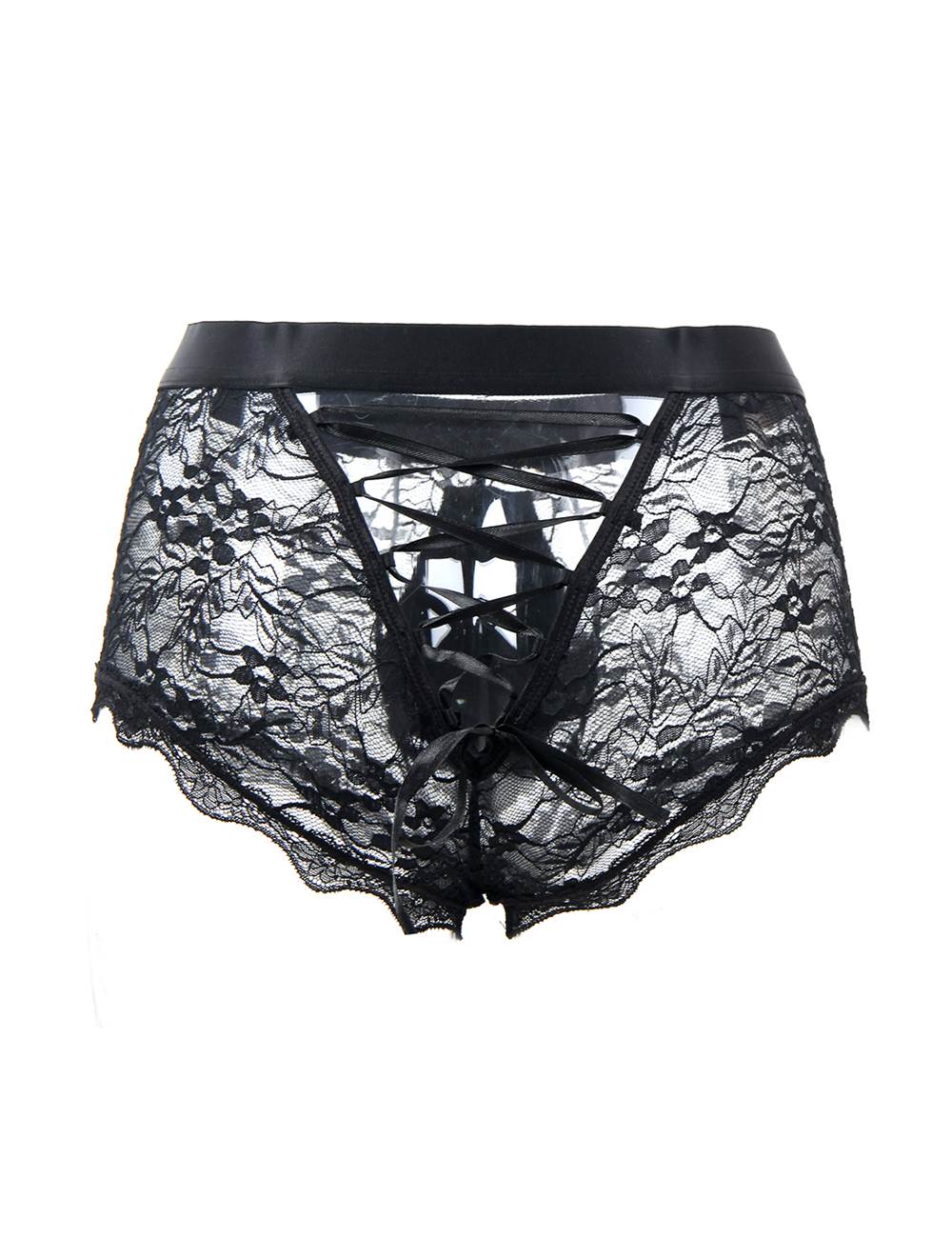 Sexy Black Lace Strappy Panty For Men | Ohyeah