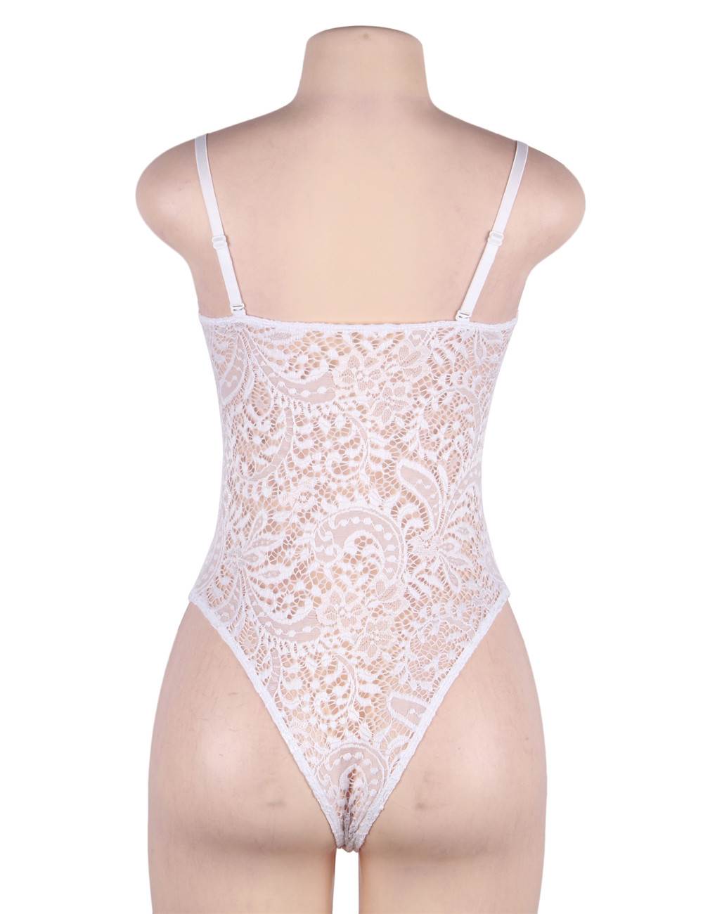 White lace store teddy plus size